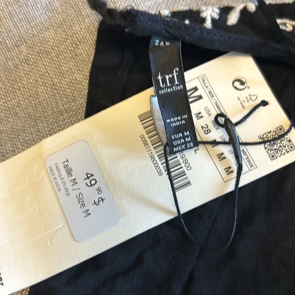 ZARA Embroidered Cover-up / Jumpsuit, black Sz M. NWT. - Picture 10 of 11